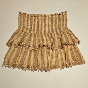 Striped Tiered Skirt